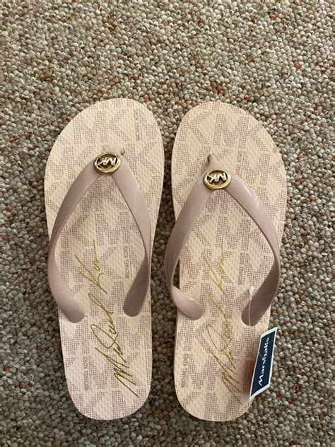 michael kors flip flops marshalls|michael kors platform flip flops.